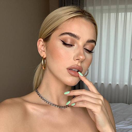 Elegant Woman Portrait with Warm Lighting