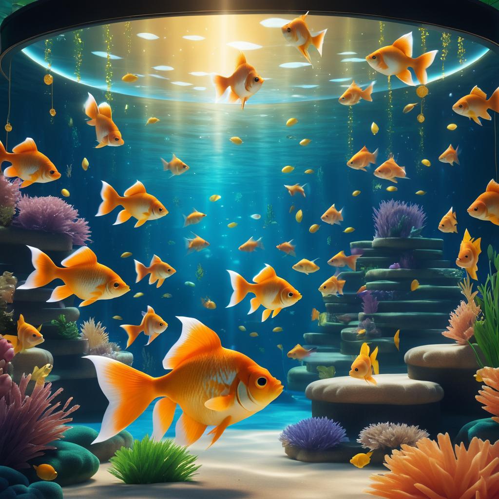 Goldfish Birthday Bash in Cozy Aquarium