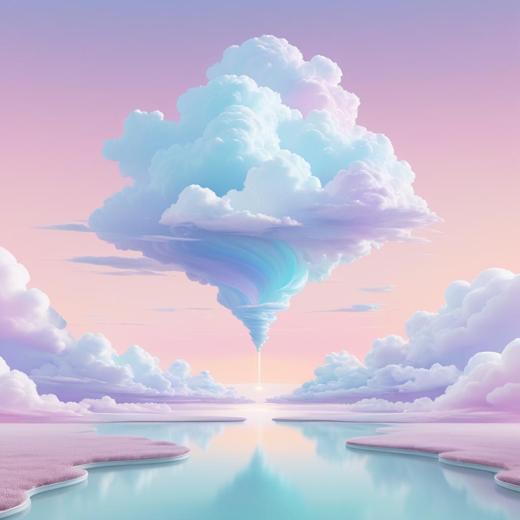 Surreal Dreamy Pastel Cloud Design