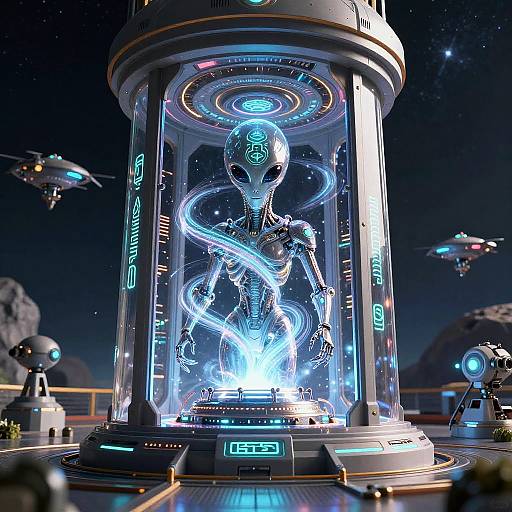 Futuristic Alien Energy Generator