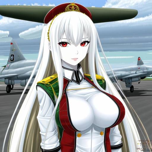 Illustration of Airfield princess, kantai collection in the style of Rappa (rappaya)
