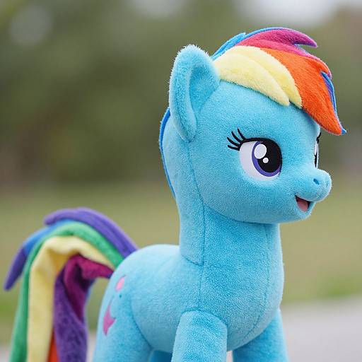 Rainbow Infant Pony Costume Close-Up