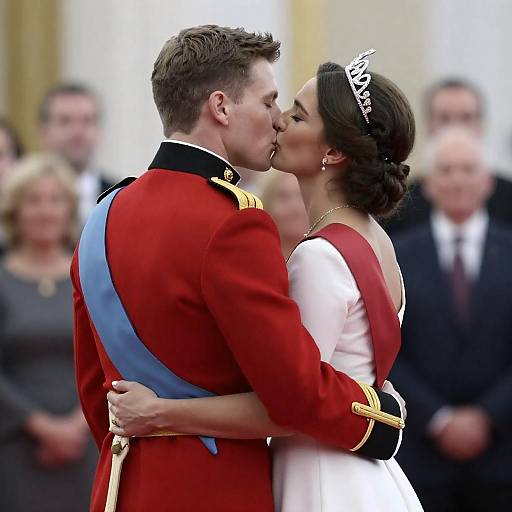 Formal Kiss: Military and Elegance
