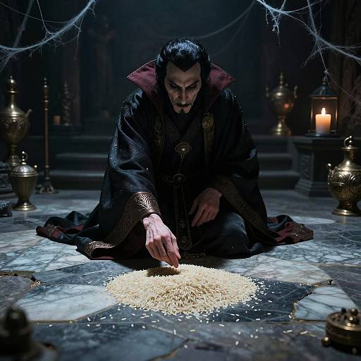 Ancient Vampire Lord Counting Rice Grains