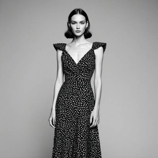 Elegant Model in Henri Matisse Inspired Dress