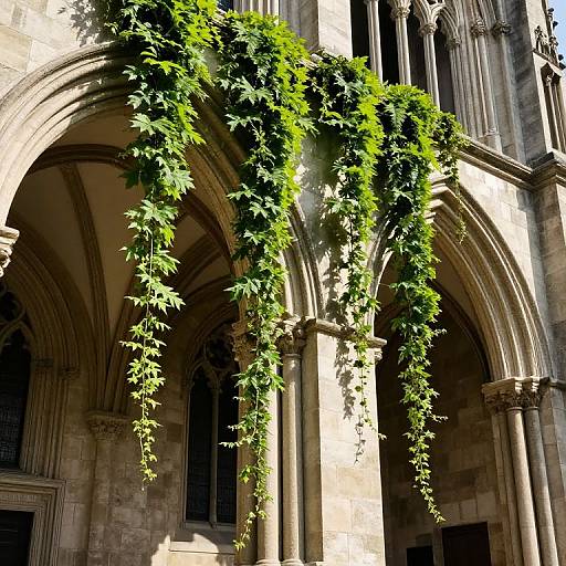 Vines Draped Timeless Cathedral Arches