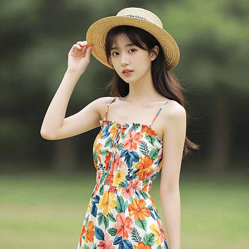 Summer Fashion with Floral Dress