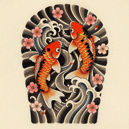 Vibrant Traditional Japanese Tattoo Sleeve