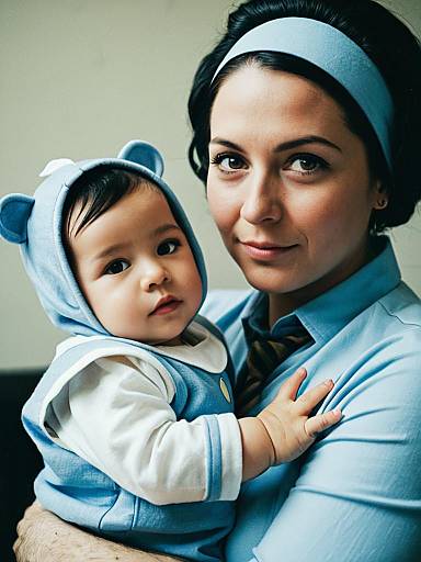 Man in Baby-Mother Cosplay Headshot