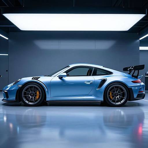 Futuristic GT3 RS in Neon Garage