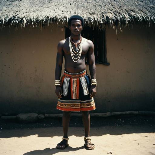 Zulu Man in Traditional Attire
