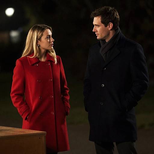 Night Scene with Two People in Forest