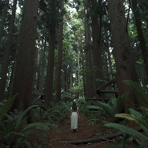 Woman in Enchanted Forest