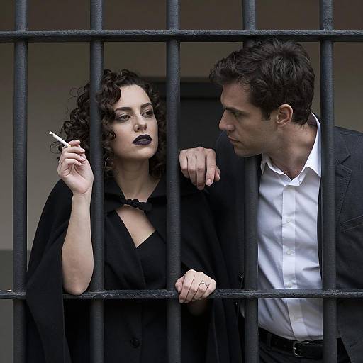 Intense Encounter Behind Prison Bars