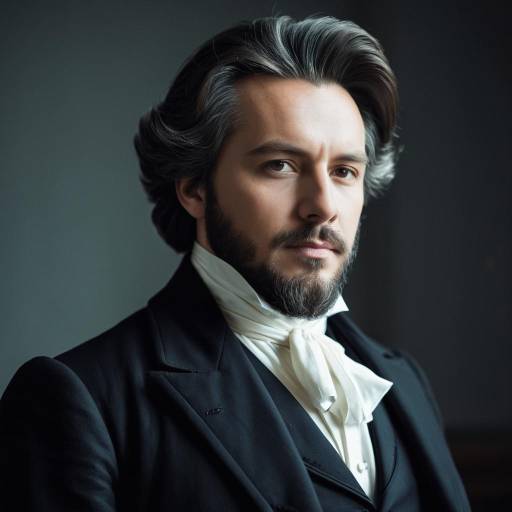 Man in Classic 1800s Russian Attire