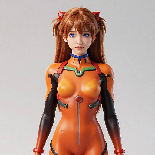 Stunning 3D Artwork of Asuka Langley