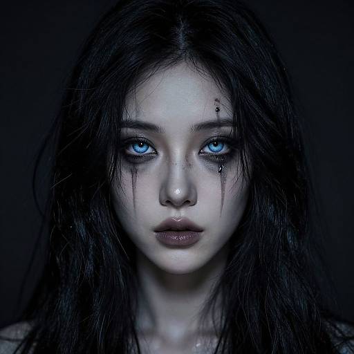 Ethereal Portrait with Surreal Darkness