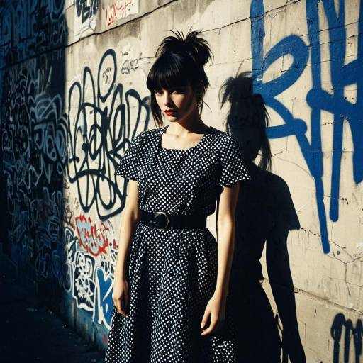 Vintage Fashion Meets Urban Graffiti