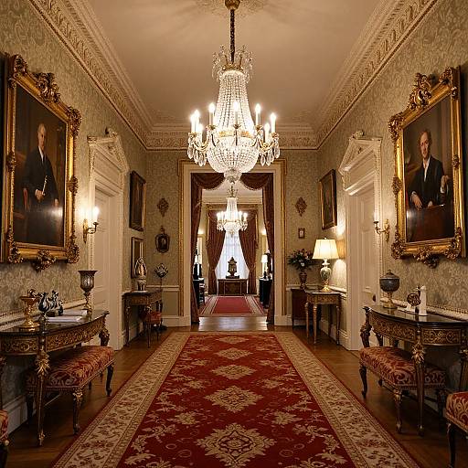 Opulent British Royal Hallway Decor