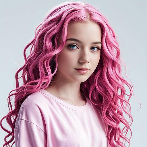 Stunning Concept Art of Pink-Haired Protagonist