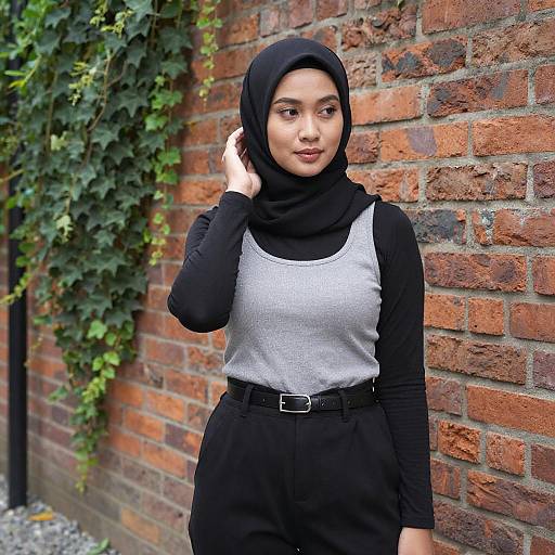 Portrait of Asian Woman with Hijab