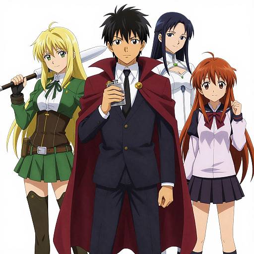 Anime Quartet with Central Alchemist