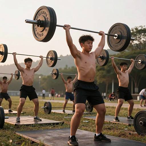 Teen Bodybuilders Sunrise Workout