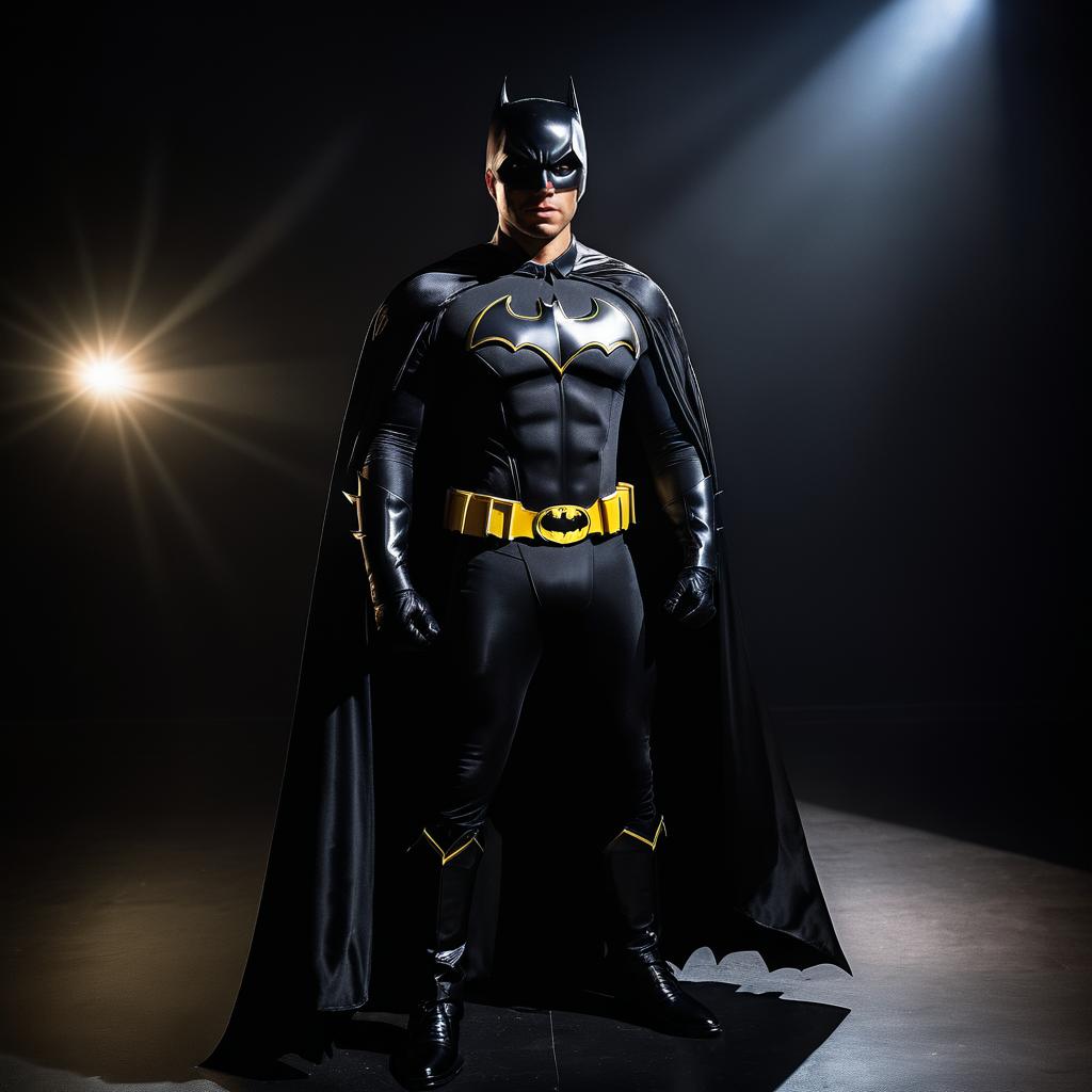 Noah Brown as Batman: Candid Cosplay Shot