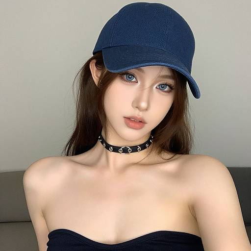 Realistic Portrait of Casual Stylish Woman