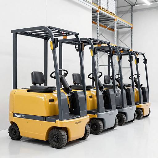 V-Style Lift Trucks in Warehouse