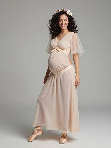 Ethereal Fairy Maternity Fashion Portrait