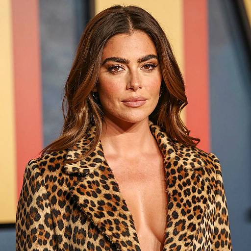 Striking Portrait of a Woman in Leopard Print