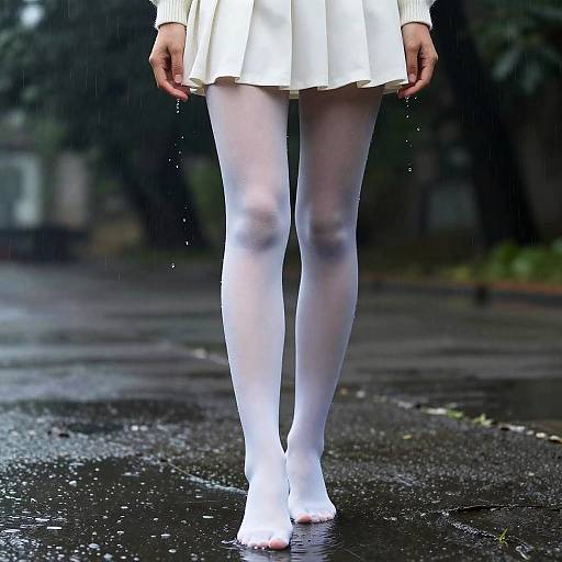 Soviet-Style Rain: Laughing Girl Close-Up