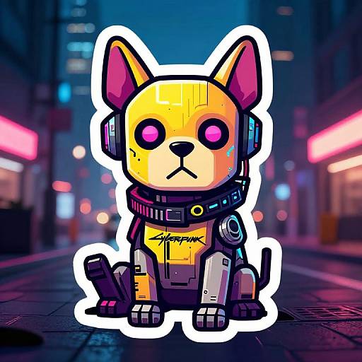 Cyberpunk 2077 Punk Dog Sticker