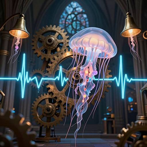 Clockwork Jellyfish in Gear Cathedral