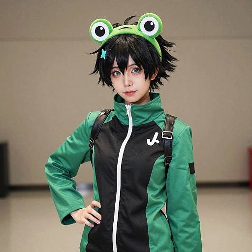 Realistic Tsuyu Asui Cosplay Portrait