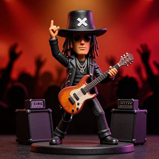 Dimebag Darrell Rocking Figurine Scene