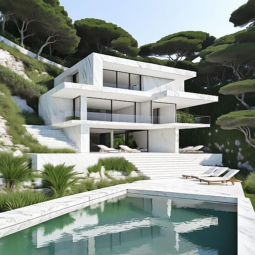 Elegant Marble House by the Coast Elegant Marble House by the Coast