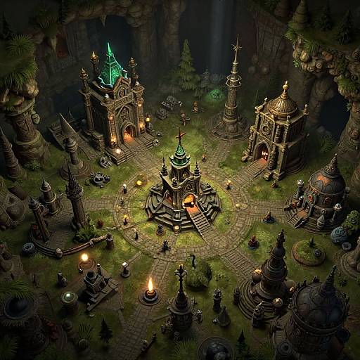 Dwarven Underground Kingdom Fantasy View