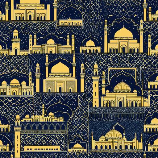 Elegant Moroccan and Turkish Landmark Wallpaper