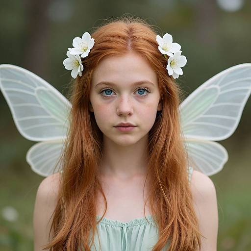 Innocent Fairy Woman Portrait