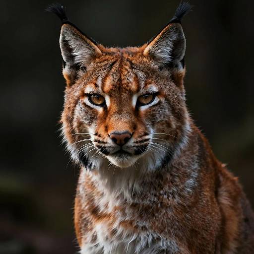 Mysterious Female Lynx in Surreal Realism