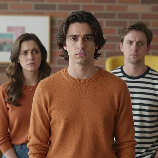 Casual Group Portrait in a Room