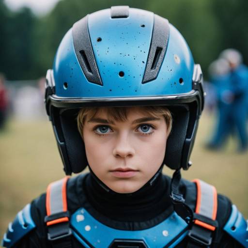 Realistic Themed Costume Boy with Helmet