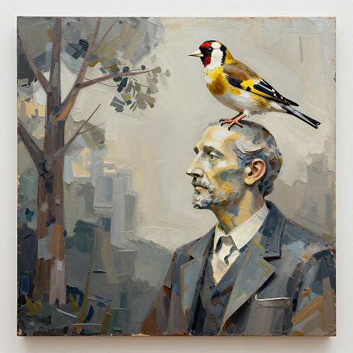 Abstract Scientist and Artist Statue