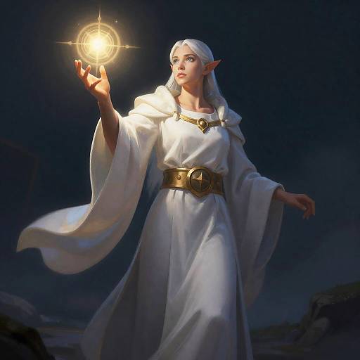 Celestial Priest Healing Light Art