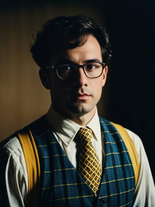 Man in Nerd Costume Portrait