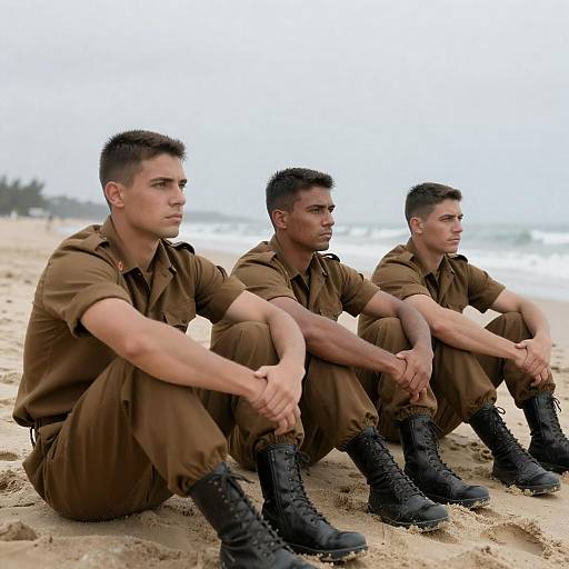 Soldiers on the Beach: A Serious Gather