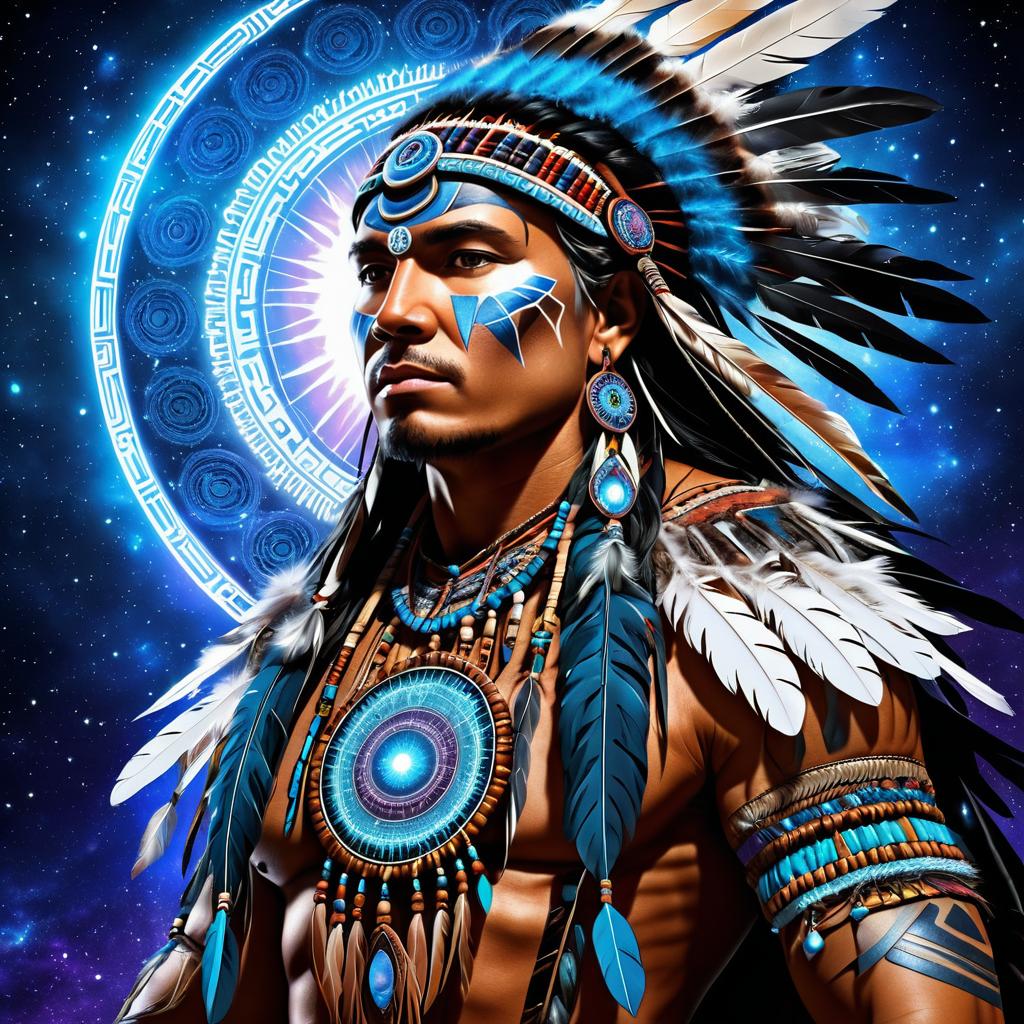 Mystical Native American Shaman Fantasy Art