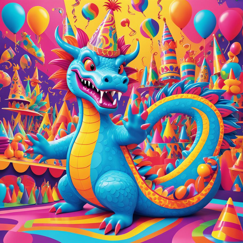 Whimsical Dragon Party in Carnival Vibes